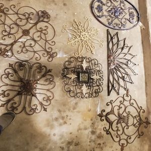 Iron and metal wall art